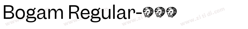 Bogam Regular字体转换